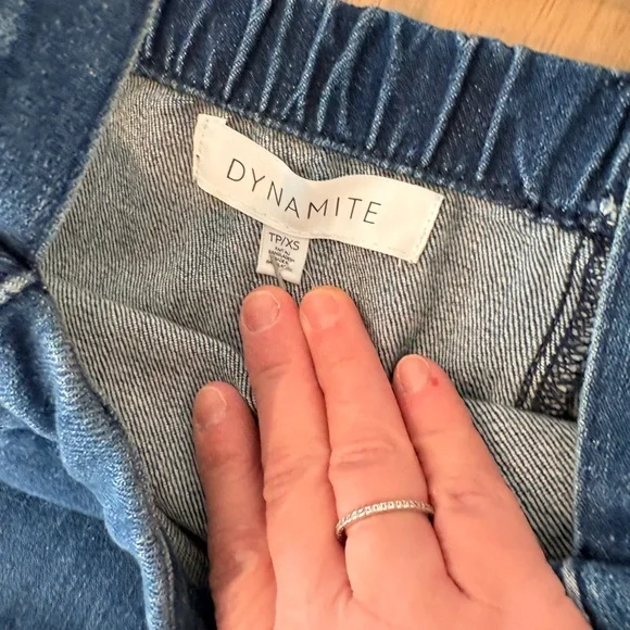 Dynamite Dark Blue Denim Jumpsuit - Picture 6 of 6